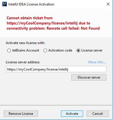 How to set Proxy for IntelliJ Idea at Startup to discover License Server