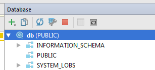 No tables visible in PUBLIC schema